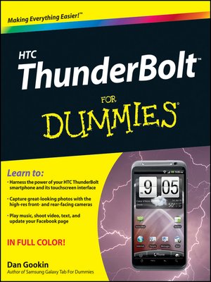 cover image of HTC ThunderBolt For Dummies